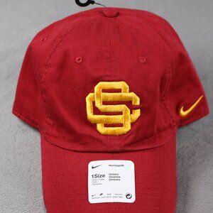 Nike Heritage86 USC Trojans Hat Crimson Adjustable Dri-Fit Embroidered Cap NCAA